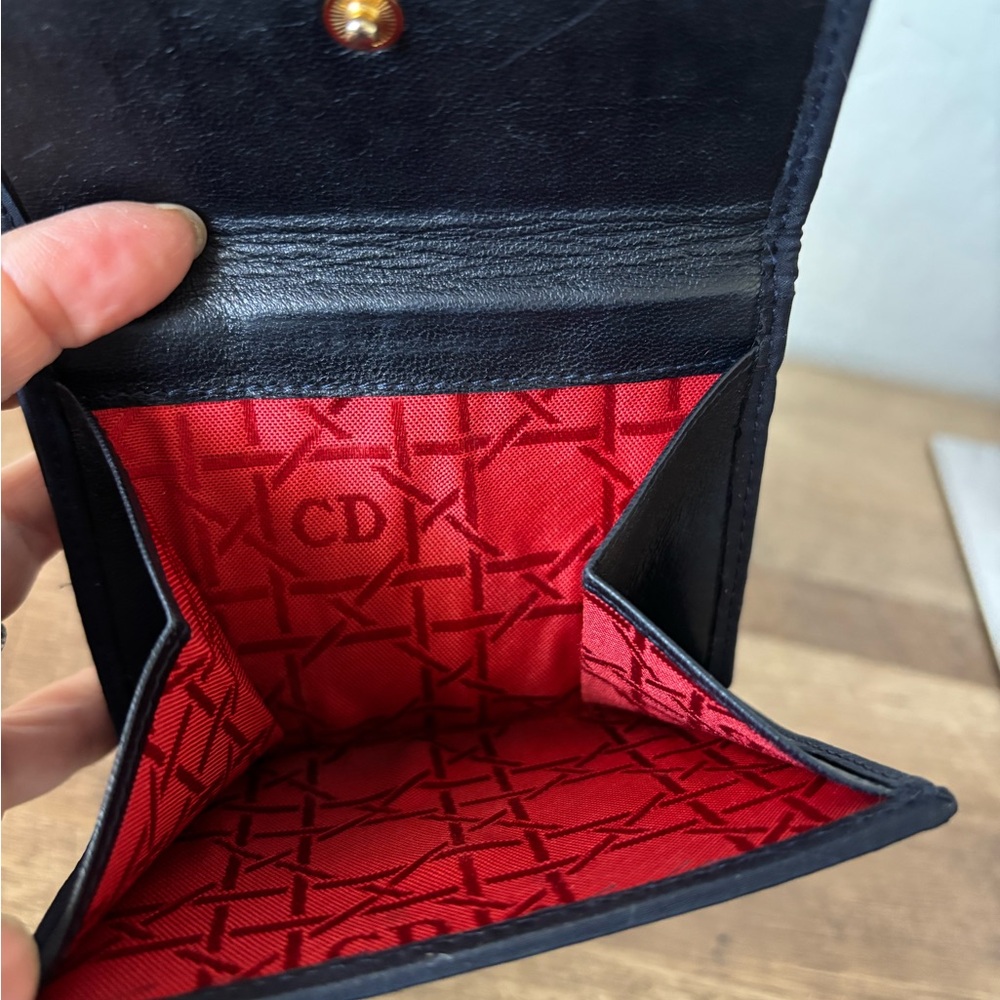 Dior Compact Wallet- Black Vintage Quilted - Picture 10 of 11
